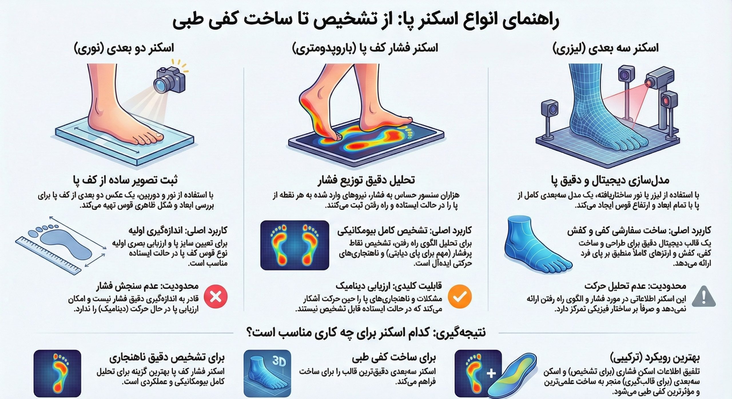 اسکن کف پا در مشهد
